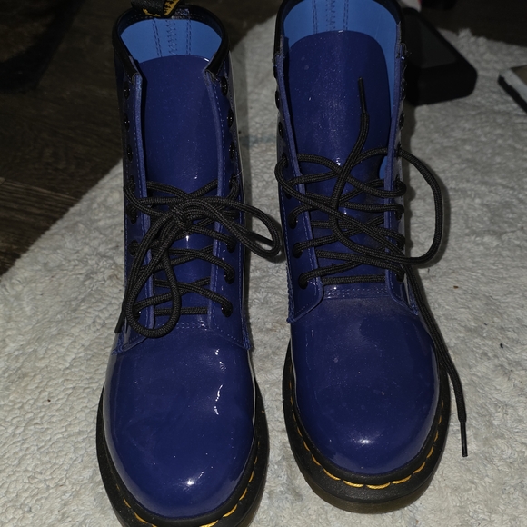 Dr. Martens Shoes - Dr. Martens Blue Combat Boots